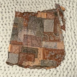 Fashion Nova Patchwork Swimsuit Coverup Bottom